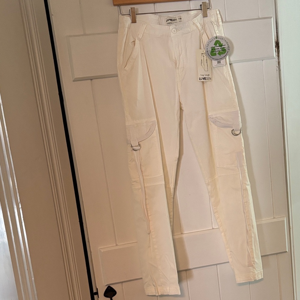 LoveGen off white cargo pants